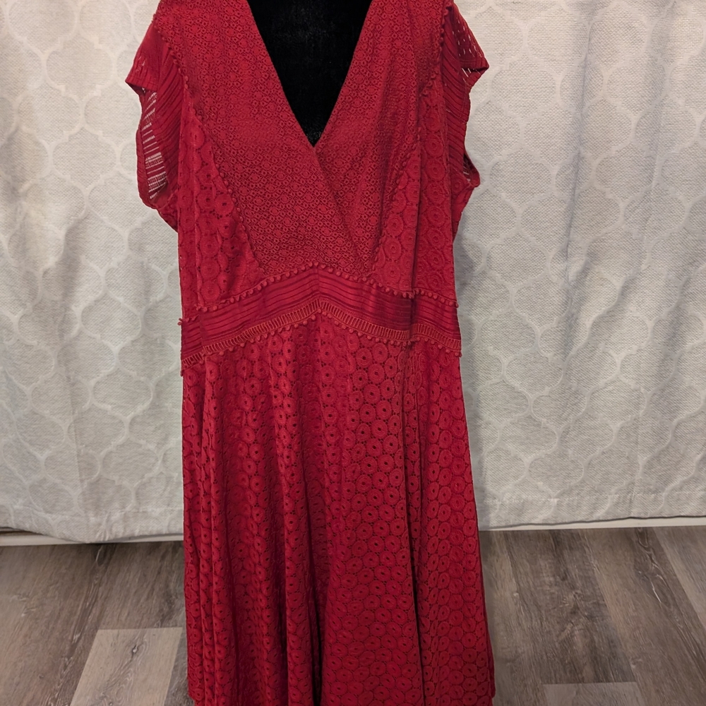 Lane Bryant Red Backless Dress
